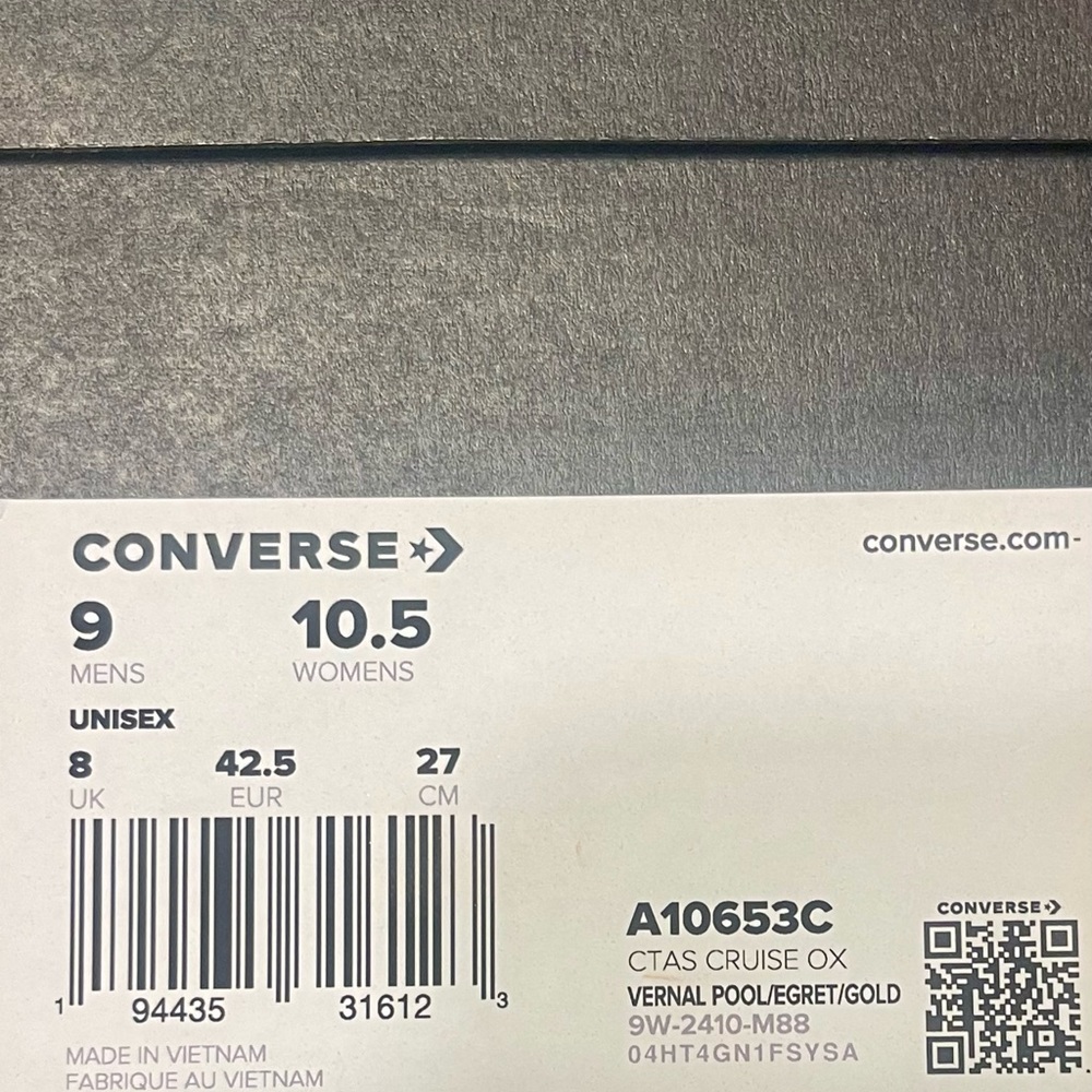 Converse CTAS Cruise Ox Sneakers - Vernal Pool/Gold